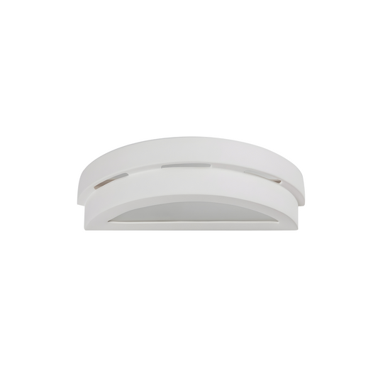 Modern white ceramic wall light – Asterion model