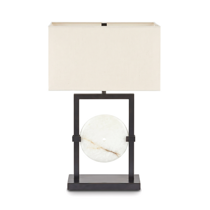 Lampe de Table Design Européen Métal et Blanc Raffiné – Spectra