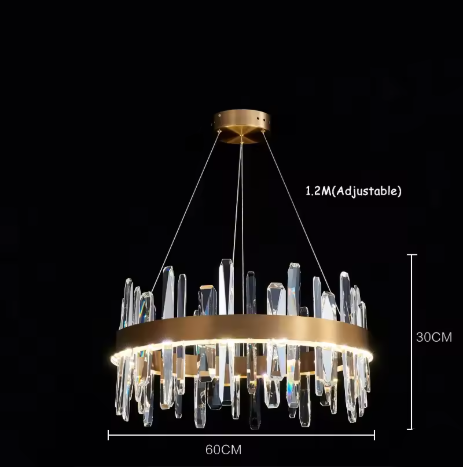패싯 크리스털의 우아한 샹들리에 & 시크한 확산 – Vivo