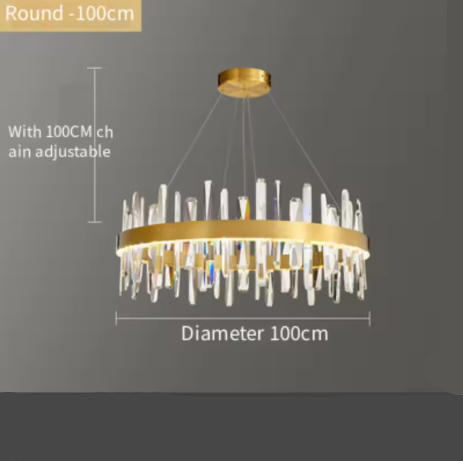 패싯 크리스털의 우아한 샹들리에 & 시크한 확산 – Vivo