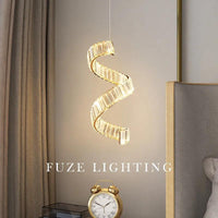 Lustre Cristal Doré pour Espaces Luxueux – Auréosial