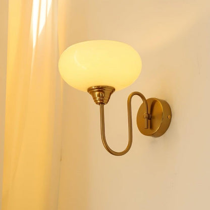 Eléganza Minimalist Wall Sconce Textured Glass and Polished Metal - View 30