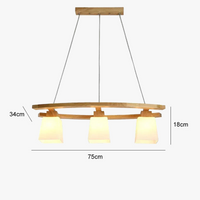 Suspension en bois style japonais moderne – Zenara